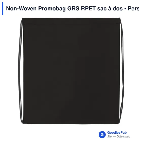 Sac à dos personnalisable Non-Woven Promobag GRS RPET avec logo - Image 7