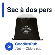 Sac à dos personnalisable Non-Woven Promobag GRS RPET avec logo - Miniature 8