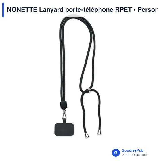 NONETTE Lanyard porte-téléphone RPET - Image 1