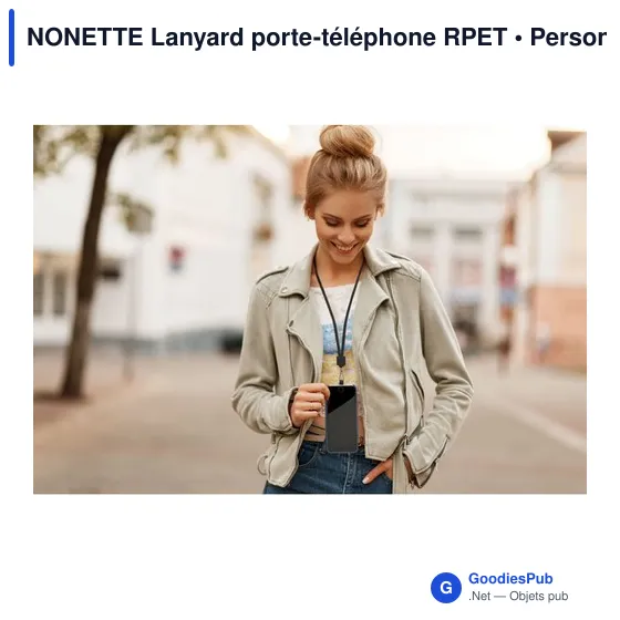 NONETTE Lanyard porte-téléphone RPET - Image 6