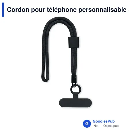 Cordon pour téléphone personnalisable avec logo - NONETTE WRIST