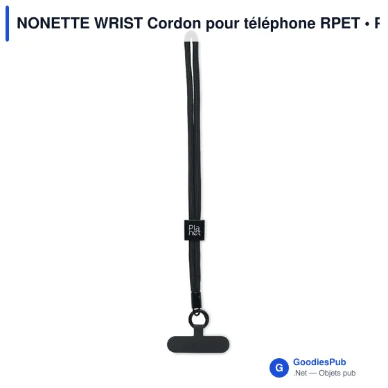 Cordon pour téléphone personnalisable avec logo - NONETTE WRIST - Image 3