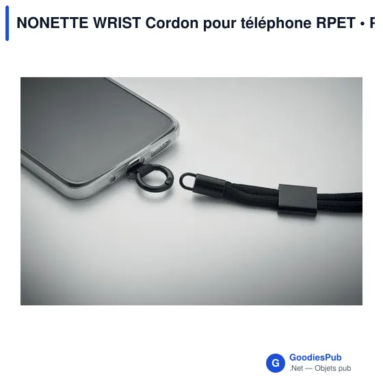 Cordon pour téléphone personnalisable avec logo - NONETTE WRIST - Image 4