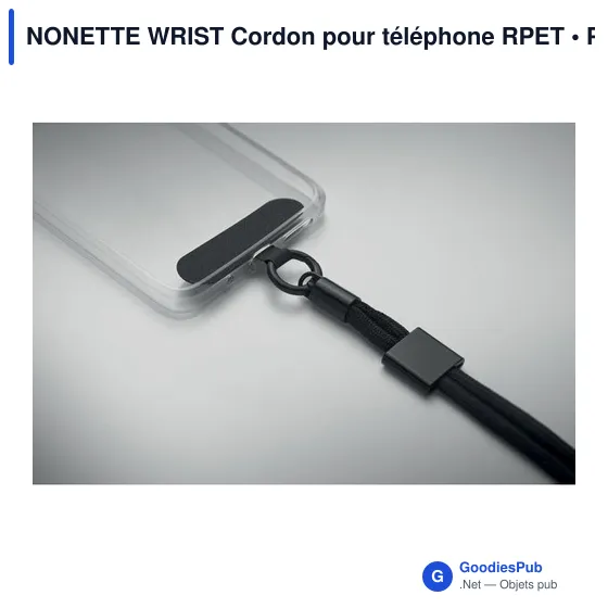 Cordon pour téléphone personnalisable avec logo - NONETTE WRIST - Image 5