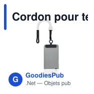 Cordon pour téléphone personnalisable avec logo - NONETTE WRIST - Miniature 7