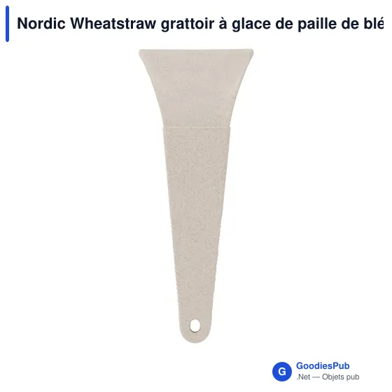 Grattoir à glace personnalisable en paille de blé avec logo - Image 2