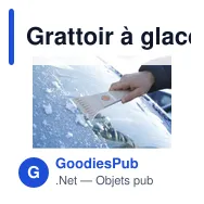 Grattoir à glace personnalisable en paille de blé avec logo - Miniature 3