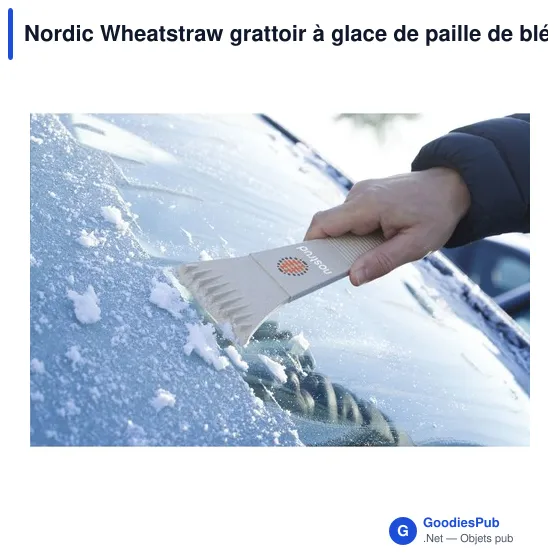 Grattoir à glace personnalisable en paille de blé avec logo - Image 3