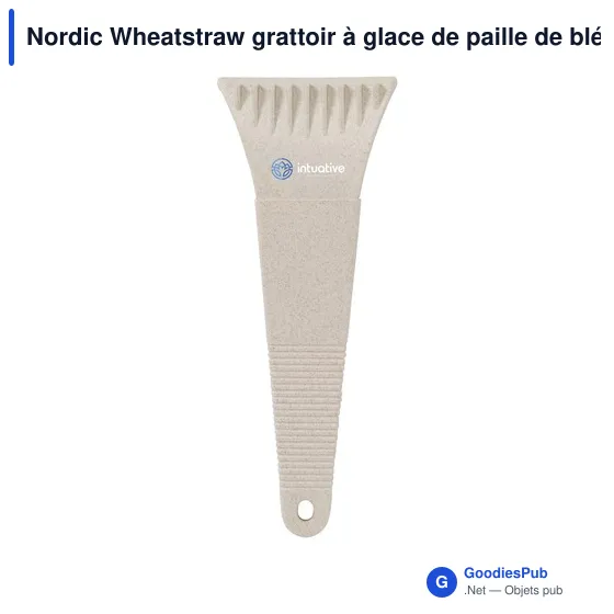 Grattoir à glace personnalisable en paille de blé avec logo - Image 5