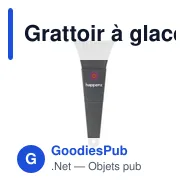 Grattoir à glace personnalisable en paille de blé avec logo - Miniature 6