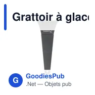 Grattoir à glace personnalisable en paille de blé avec logo - Miniature 8