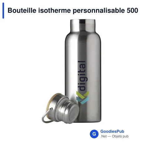 Bouteille isotherme personnalisable 500 ml avec logo - Nordvik RCS