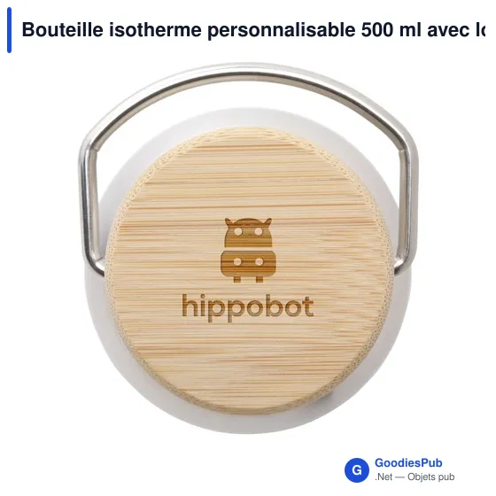 Bouteille isotherme personnalisable 500 ml avec logo - Nordvik RCS - Image 2