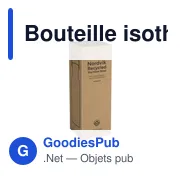 Bouteille isotherme personnalisable 500 ml avec logo - Nordvik RCS - Miniature 3