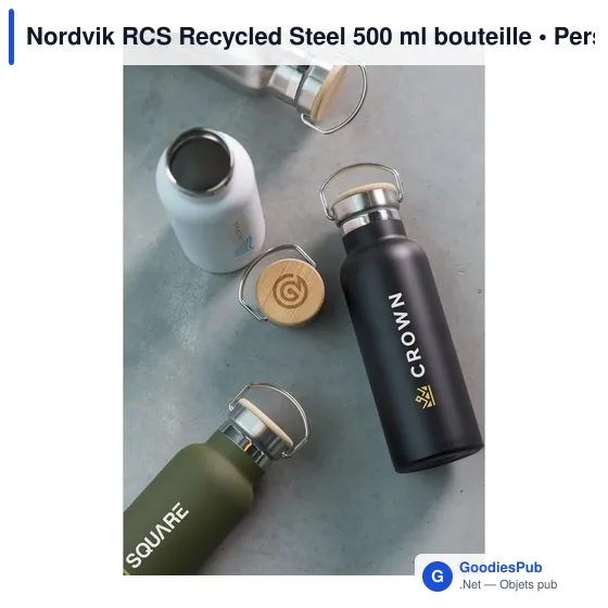 Bouteille isotherme personnalisable 500 ml avec logo - Nordvik RCS - Image 6