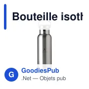 Bouteille isotherme personnalisable 500 ml avec logo - Nordvik RCS - Miniature 7
