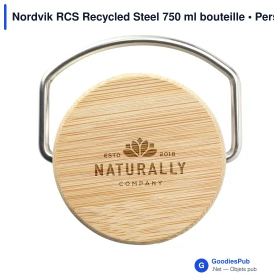 Bouteille isotherme personnalisable Nordvik RCS 750 ml avec logo - Image 2