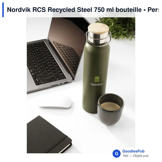 Bouteille isotherme personnalisable Nordvik RCS 750 ml avec logo - Image 12