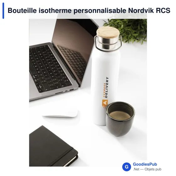 Bouteille isotherme personnalisable Nordvik RCS 750 ml avec logo - Image 6