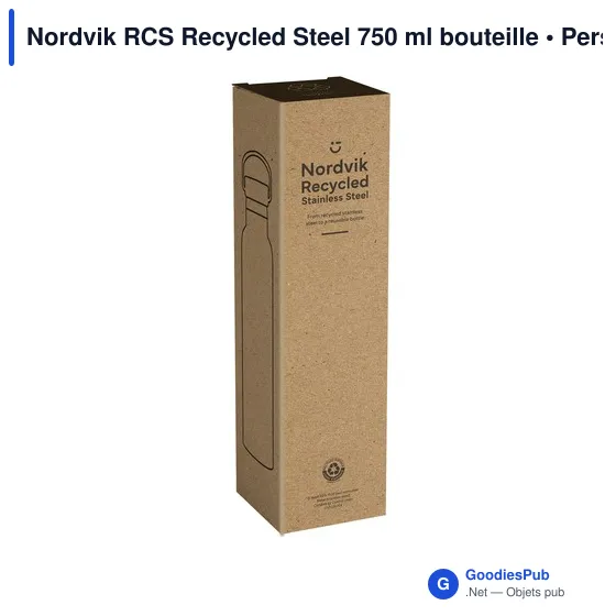 Bouteille isotherme personnalisable Nordvik RCS 750 ml avec logo - Image 9