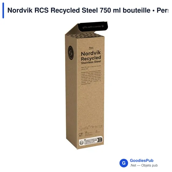 Bouteille isotherme personnalisable Nordvik RCS 750 ml avec logo - Image 10