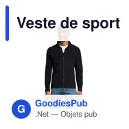 Veste de sport personnalisable NORMAN MEN avec logo - Miniature 1