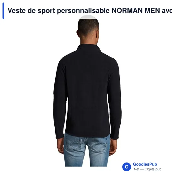 Veste de sport personnalisable NORMAN MEN avec logo - Image 2