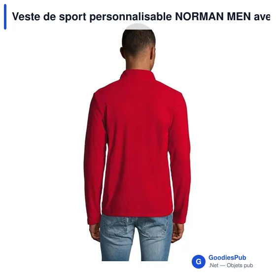 Veste de sport personnalisable NORMAN MEN avec logo - Image 11