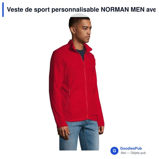Veste de sport personnalisable NORMAN MEN avec logo - Image 12