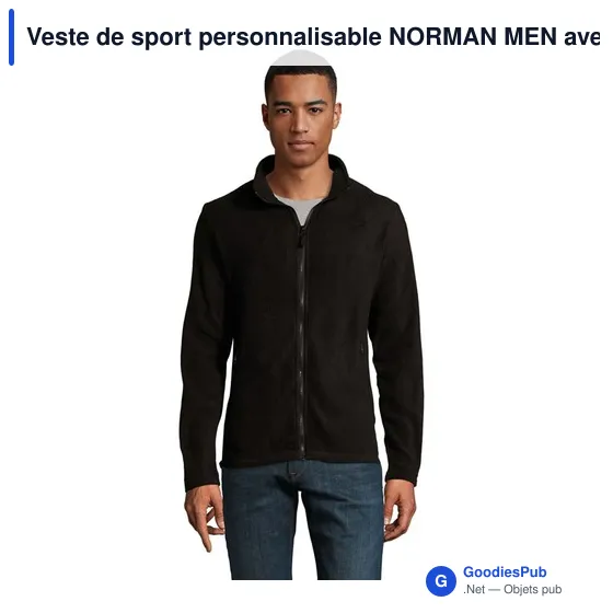 Veste de sport personnalisable NORMAN MEN avec logo - Image 7