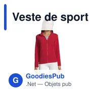 Veste de sport personnalisable NORMAN WOMEN avec logo - Miniature 1