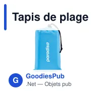 Tapis de plage personnalisable NOSAND avec logo - Grand modèle léger - Miniature 6