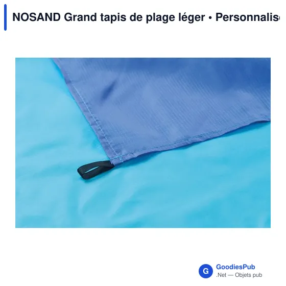 Tapis de plage personnalisable NOSAND avec logo - Grand modèle léger - Image 7