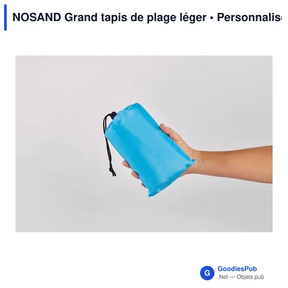 Tapis de plage personnalisable NOSAND avec logo - Grand modèle léger - Image 8