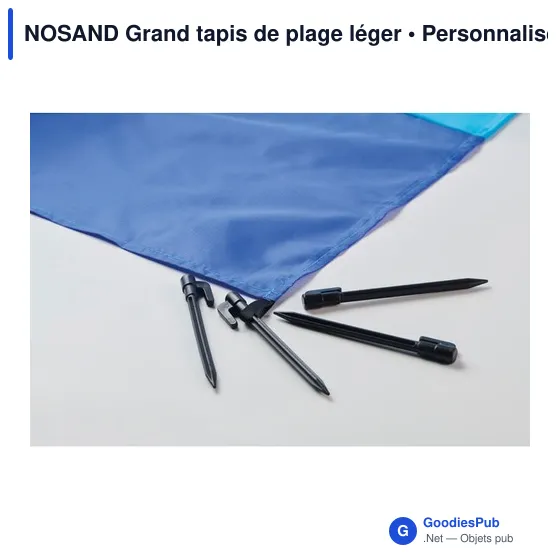 Tapis de plage personnalisable NOSAND avec logo - Grand modèle léger - Image 10