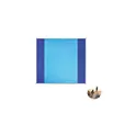Variante turquoise - Tapis de plage personnalisable NOSAND avec logo - Grand modèle léger