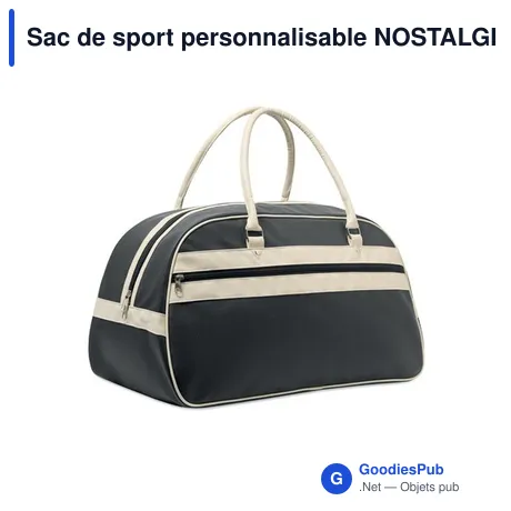 Sac de sport personnalisable NOSTALGIC avec logo