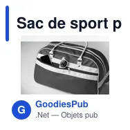 Sac de sport personnalisable NOSTALGIC avec logo - Miniature 2