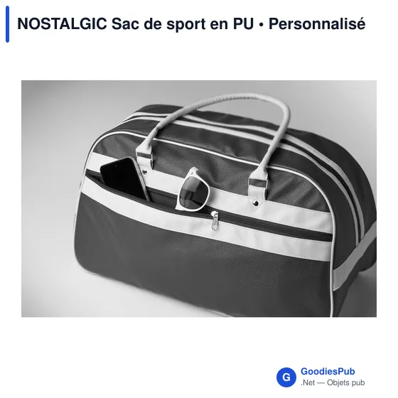 Sac de sport personnalisable NOSTALGIC avec logo - Image 2