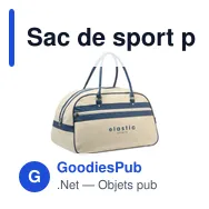 Sac de sport personnalisable NOSTALGIC avec logo - Miniature 12