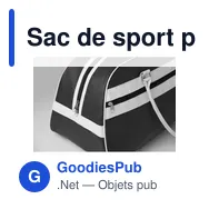 Sac de sport personnalisable NOSTALGIC avec logo - Miniature 3