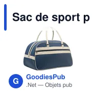 Sac de sport personnalisable NOSTALGIC avec logo - Miniature 4