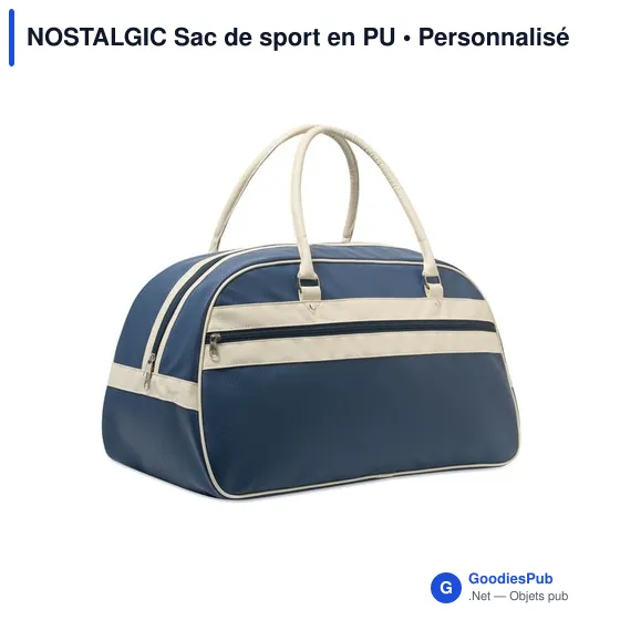 Sac de sport personnalisable NOSTALGIC avec logo - Image 4