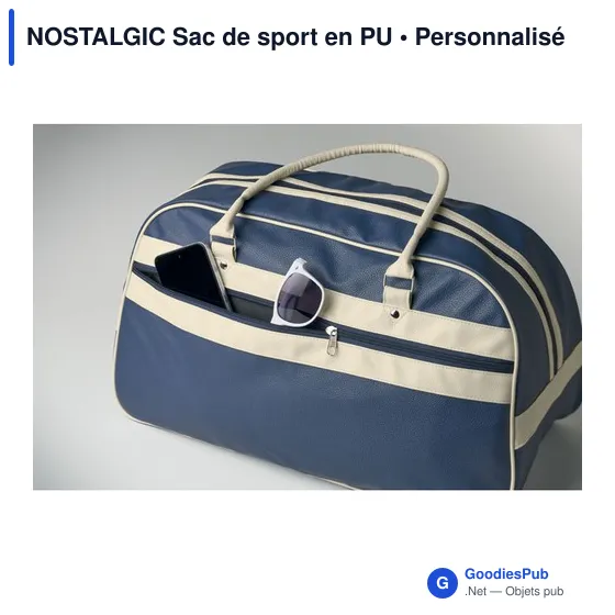 Sac de sport personnalisable NOSTALGIC avec logo - Image 5