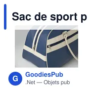 Sac de sport personnalisable NOSTALGIC avec logo - Miniature 6