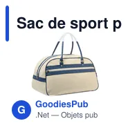Sac de sport personnalisable NOSTALGIC avec logo - Miniature 10