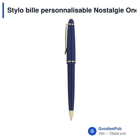 Stylo bille personnalisable Nostalgie One avec logo