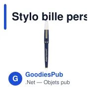 Stylo bille personnalisable Nostalgie One avec logo - Miniature 2