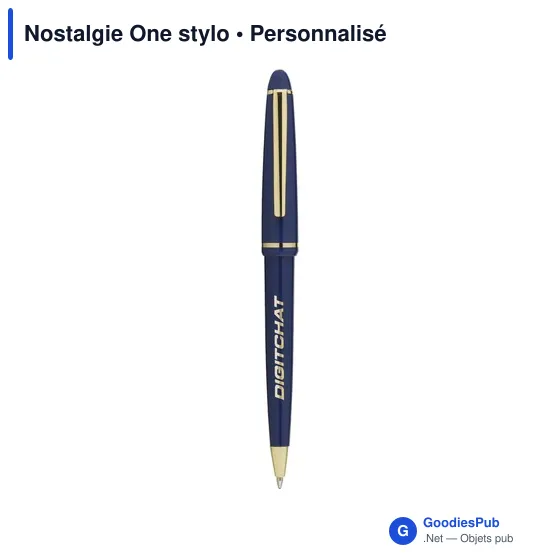 Stylo bille personnalisable Nostalgie One avec logo - Image 2
