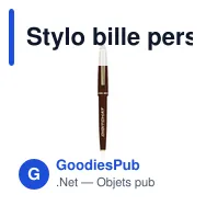 Stylo bille personnalisable Nostalgie One avec logo - Miniature 4